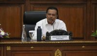 Foto: Sekretaris Daerah Provinsi Bali Dewa Made Indra, dalam entry meeting pemeriksaan atas LKPD Tahun Anggaran 2024 yang digelar di Kantor Gubernur Bali, Rabu (9/4/25). Sumber: Pemprov Bali.