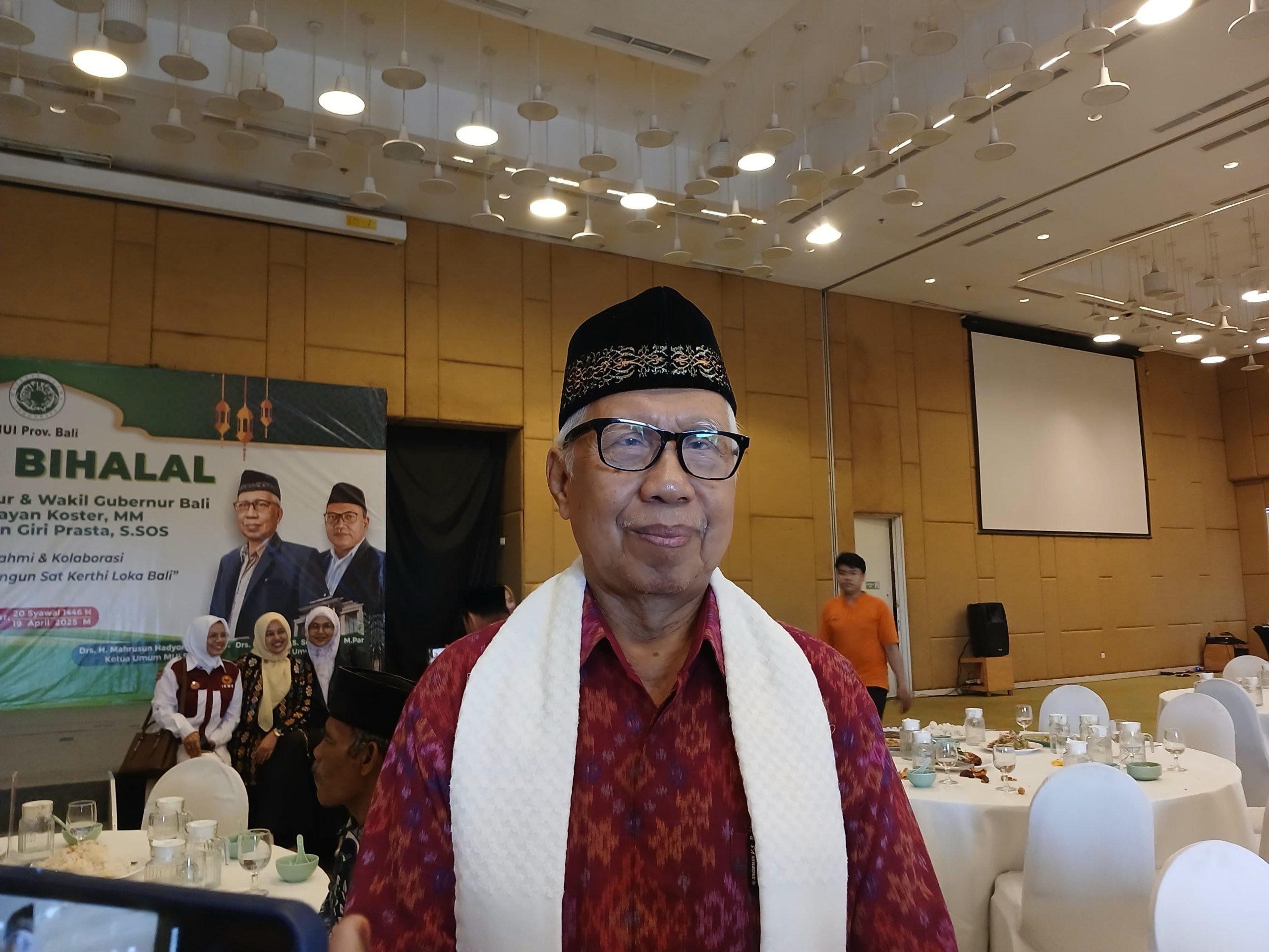 Foto: Ketua MUI Bali, H. Mahrusun Hadyono. Sumber: Yulius N/wacanabali.com