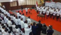 Foto: Pelantikan 21 pejabat tinggi pemerintah Provinsi Bali. Sumber: Yulius N/wacanabali.com