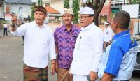 Foto: Sekretaris Daerah Kota Denpasar, Ida Bagus Alit Wiradana memantau persiapan relokasi pedagang di kawasan Pasar Kreneng, Senin (10/6/25). Sumber: Istimewa.