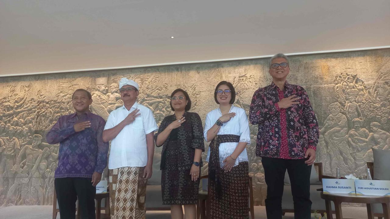 Foto: Pelaksanaan Press Conferences BWB Expo 2025 di The Meru Sanur, Selasa (10/6/25). Sumber: Komang Ari/Wacana Bali.