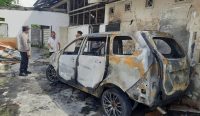 Foto: Kondisi terkini mobil yang dibakar WN Australia WJR. Sumber: dok/Polres Badung.