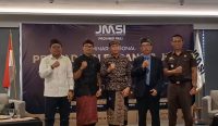 Foto: Ketua JMSI Bali, Nyoman Ady Irawan bersama para narasumber. Sumber: Yulius N/wacanabali.com