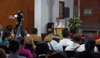Duta PSBS Palemahan Kedas, Putri Koster saat sosialisasi di Kabupaten Tabanan. Foto: dok/Pemprov Bali
