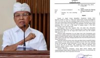 Foto: Gubernur Bali Wayan Koster menunjukkan ketegasan sikap politik luar negeri Indonesia dengan menolak keikutsertaan Timnas Israel dalam Piala Dunia U-20 di Bali.