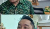 Foto: Ketua KPU Bali, I Dewa Agung Gede Lidartawan dan Ketua Bawaslu Bali, I Putu Agus Tirta Suguna. Sumber: Yulius N/wacanabali.com