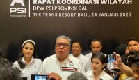 Foto: Ketua Harian PSI Ahmad Ali saat ditemui usai Rakorwil Bali, Denpasar, Sabtu (24/01/2026). Sumber: dok/tim