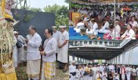 Caption: Upacara Pamahayu Jagat Segara Kertih di Pura Beji Segara Rupek, kawasan Taman Nasional Bali Barat (TNBB), Desa Sumberklampok, Buleleng, Senin (16/2/2026). (wacanabali/dika)