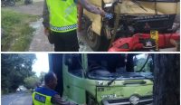 Dua kendaraan truk yang terlibat kecelakaan di Pekutatan, Jumat (27/02/26) sumber wacanabali/dika