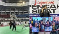 Caption: Dua siswa SMAN 1 Negara dan Syipa Nailul Izza, peraih medali perunggu pada Kejuaraan Pencak Silat Jember Championship 3. (wacanabali/dika)