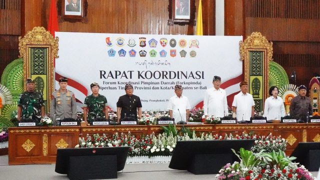 Foto: Rapat koordinasi Forkopimda se-Bali Sumber: Ist.
