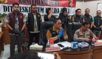 Foto: Polda Bali bersama Polresta Denpasar dan Polres Badung konferensi pers pengungkapan kasus kekerasan seksual terhadap warga negara asing. Sumber: Ist.