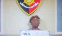 Foto: Pemuda asal Garut, Jawa Barat ditangkap polisi karena mencuri motor. Sumber: Ist.