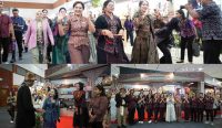 Foto: Ketua Dekranasda Kabupaten Badung, Nyonya Rasniathi Adi Arnawa mengunjungi stand Industri Kecil dan Menengah (IKM) saat acara Kriyanusa 2026 di Jakarta International Convention Center (JICC), Senin (28/9). Sumber: ist