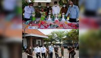 Foto: Kejari Badung musnahkan barang bukti dari 75 perkara tindak pidana umum selama periode Juni hingga Agustus 2026. Sumber: Ist.